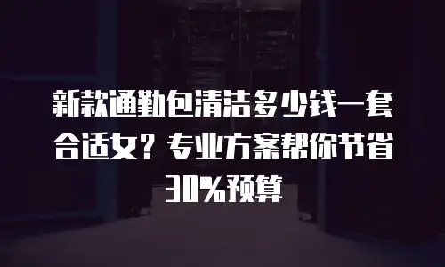 新款通勤包清洁多少钱一套合适女？专业方案帮你节省30%预算