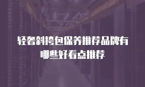 轻奢斜挎包保养推荐品牌有哪些好看点推荐