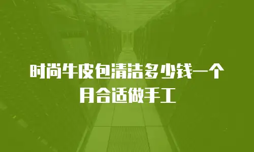 时尚牛皮包清洁多少钱一个月合适做手工