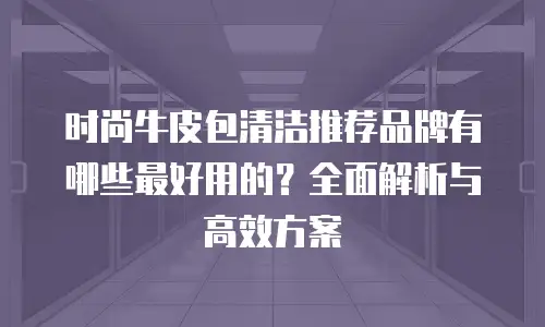 时尚牛皮包清洁推荐品牌有哪些最好用的？全面解析与高效方案
