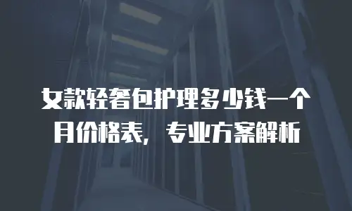 女款轻奢包护理多少钱一个月价格表，专业方案解析