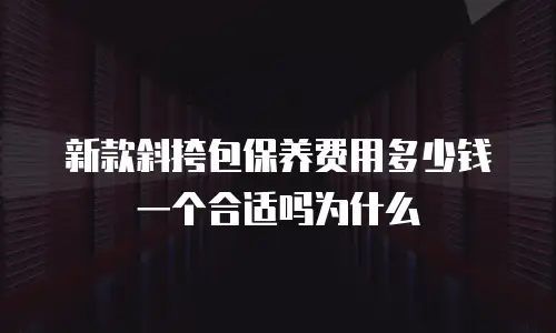 新款斜挎包保养费用多少钱一个合适吗为什么