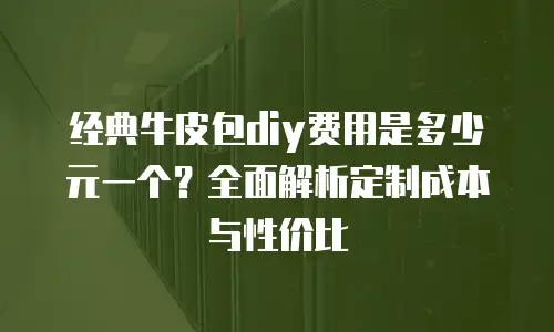 经典牛皮包diy费用是多少元一个？全面解析定制成本与性价比