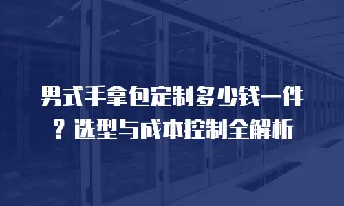 男式手拿包定制多少钱一件？选型与成本控制全解析