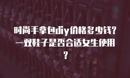 时尚手拿包diy价格多少钱？一双鞋子是否合适女生使用？