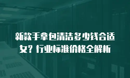 新款手拿包清洁多少钱合适女？行业标准价格全解析