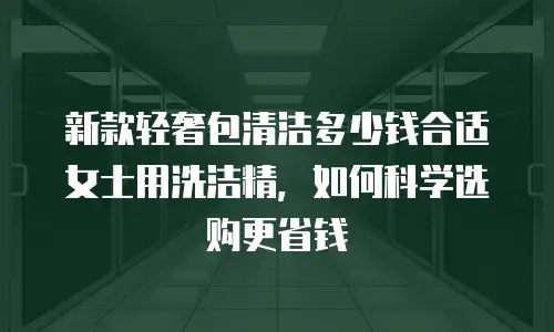 新款轻奢包清洁多少钱合适女士用洗洁精，如何科学选购更省钱