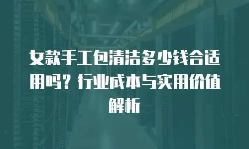 女款手工包清洁多少钱合适用吗？行业成本与实用价值解析