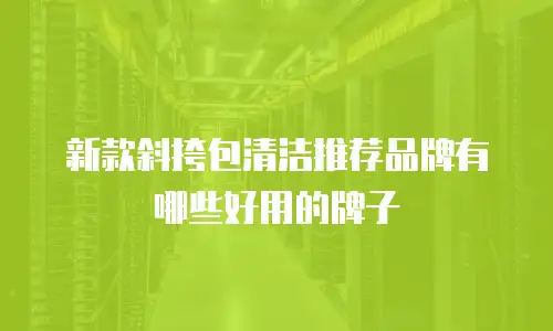 新款斜挎包清洁推荐品牌有哪些好用的牌子