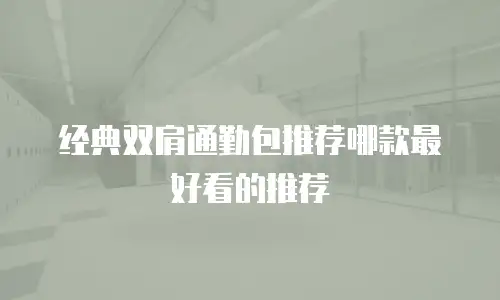 经典双肩通勤包推荐哪款最好看的推荐