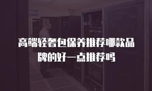 高端轻奢包保养推荐哪款品牌的好一点推荐吗