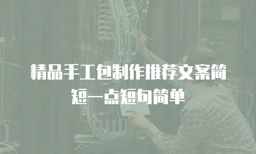 精品手工包制作推荐文案简短一点短句简单