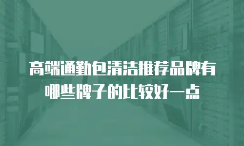 高端通勤包清洁推荐品牌有哪些牌子的比较好一点