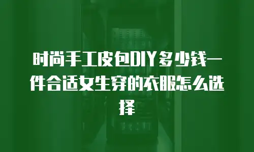 时尚手工皮包DIY多少钱一件合适女生穿的衣服怎么选择