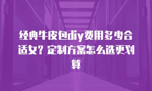 经典牛皮包diy费用多少合适女？定制方案怎么选更划算