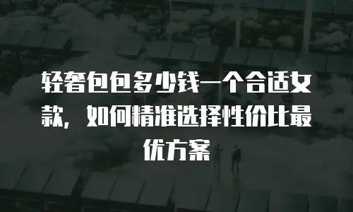 轻奢包包多少钱一个合适女款，如何精准选择性价比最优方案