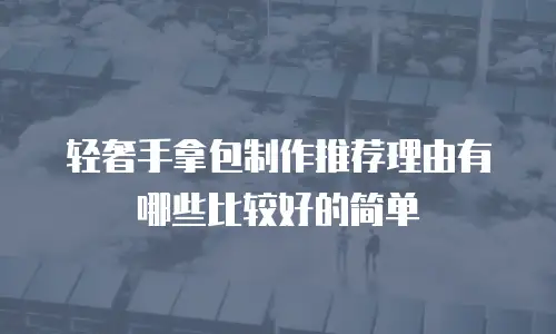 轻奢手拿包制作推荐理由有哪些比较好的简单