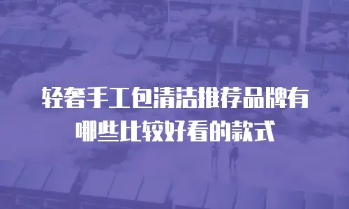 轻奢手工包清洁推荐品牌有哪些比较好看的款式