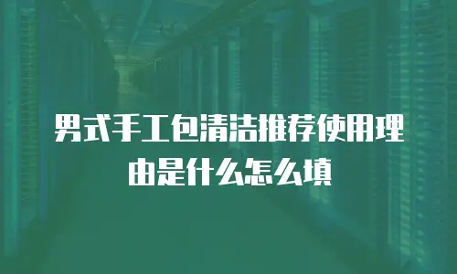 男式手工包清洁推荐使用理由是什么怎么填