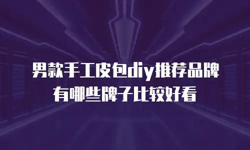 男款手工皮包diy推荐品牌有哪些牌子比较好看