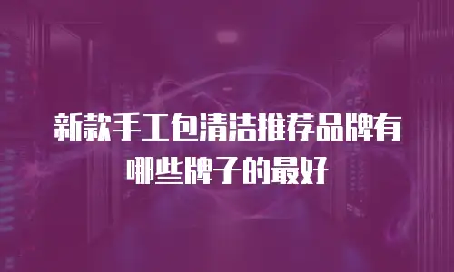 新款手工包清洁推荐品牌有哪些牌子的最好