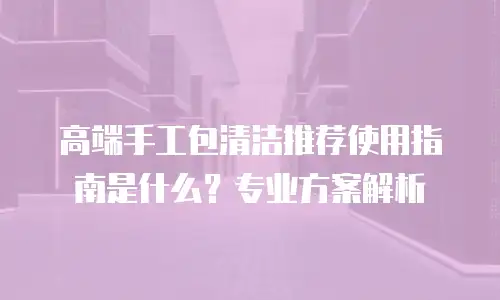 高端手工包清洁推荐使用指南是什么？专业方案解析