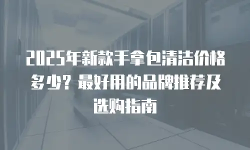 2025年新款手拿包清洁价格多少？最好用的品牌推荐及选购指南