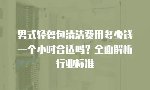 男式轻奢包清洁费用多少钱一个小时合适吗？全面解析行业标准