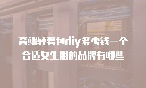 高端轻奢包diy多少钱一个合适女生用的品牌有哪些