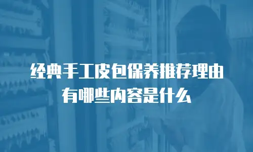 经典手工皮包保养推荐理由有哪些内容是什么