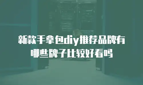 新款手拿包diy推荐品牌有哪些牌子比较好看吗