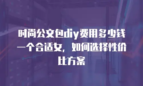 时尚公文包diy费用多少钱一个合适女，如何选择性价比方案
