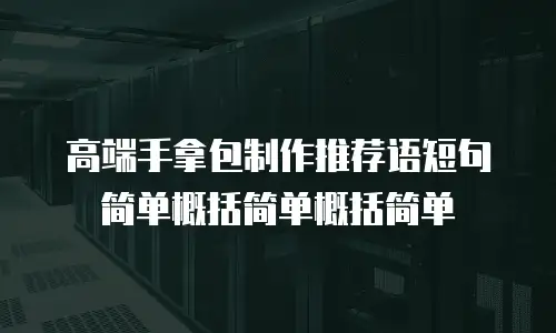 高端手拿包制作推荐语短句简单概括简单概括简单