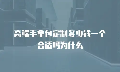 高端手拿包定制多少钱一个合适吗为什么