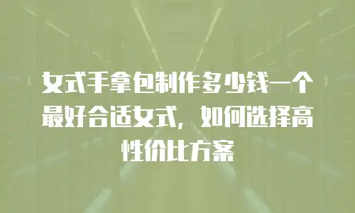 女式手拿包制作多少钱一个最好合适女式，如何选择高性价比方案