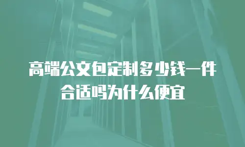 高端公文包定制多少钱一件合适吗为什么便宜