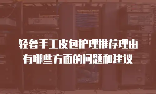 轻奢手工皮包护理推荐理由有哪些方面的问题和建议