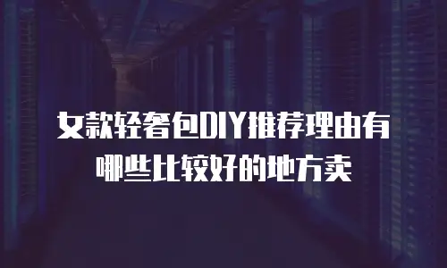 女款轻奢包DIY推荐理由有哪些比较好的地方卖
