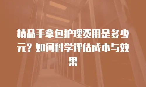 精品手拿包护理费用是多少元？如何科学评估成本与效果
