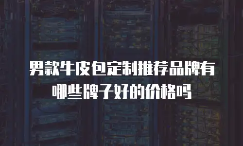 男款牛皮包定制推荐品牌有哪些牌子好的价格吗