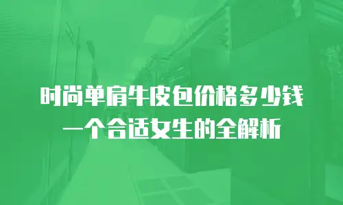 时尚单肩牛皮包价格多少钱一个合适女生的全解析