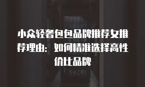 小众轻奢包包品牌推荐女推荐理由：如何精准选择高性价比品牌