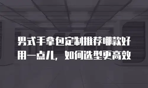 男式手拿包定制推荐哪款好用一点儿，如何选型更高效