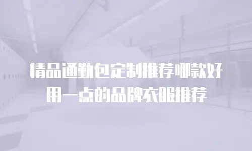 精品通勤包定制推荐哪款好用一点的品牌衣服推荐