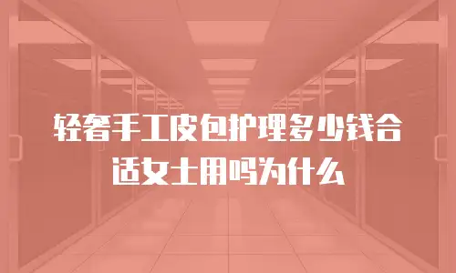 轻奢手工皮包护理多少钱合适女士用吗为什么