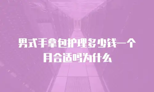 男式手拿包护理多少钱一个月合适吗为什么