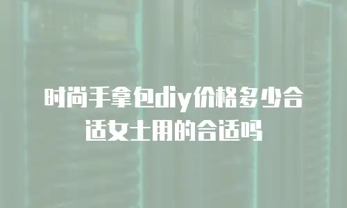 时尚手拿包diy价格多少合适女士用的合适吗