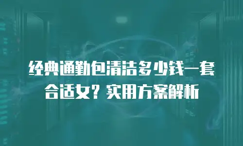 经典通勤包清洁多少钱一套合适女？实用方案解析