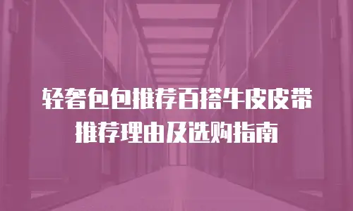 轻奢包包推荐百搭牛皮皮带推荐理由及选购指南