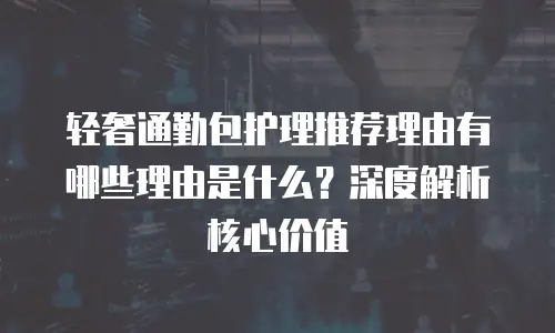 轻奢通勤包护理推荐理由有哪些理由是什么？深度解析核心价值